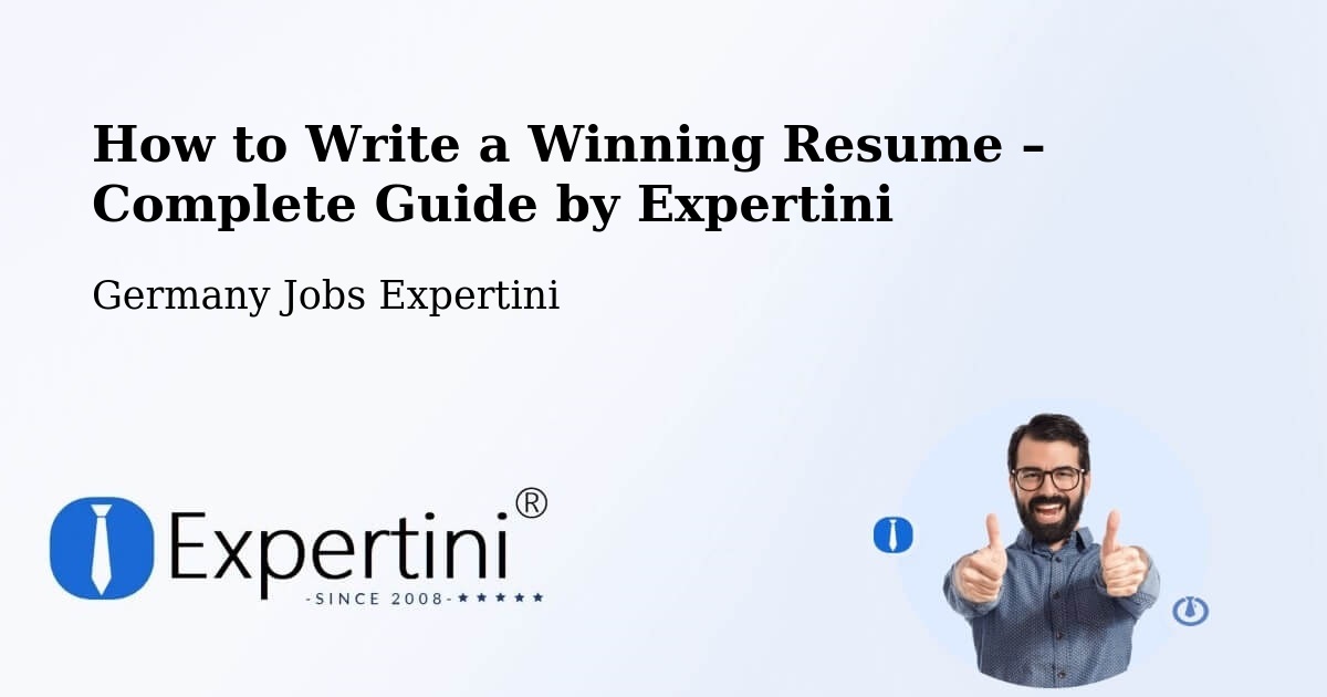 Resume Writing Guide for Job Seekers – Solingen - Solingen, Germany Jobs Expertini